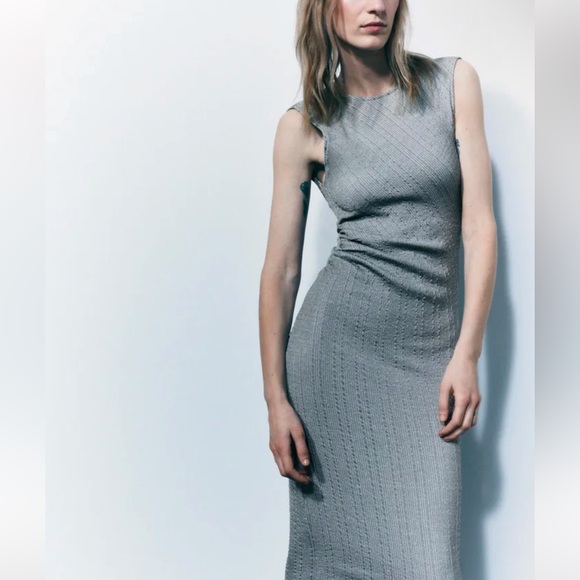 ZARA glitter drape dress - Picture 6 of 8